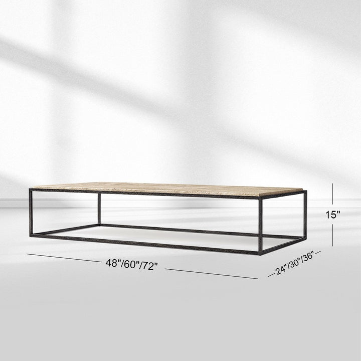 Salvion Stone Rectangular Coffee Table