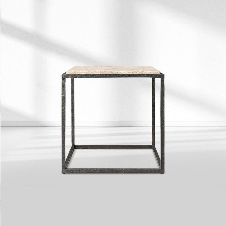 Salvion Stone Square Side Table