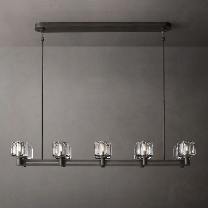 Demera Double Linear Chandelier 54"