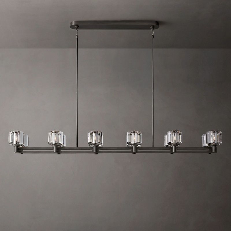 Demera Double Linear Chandelier 72"