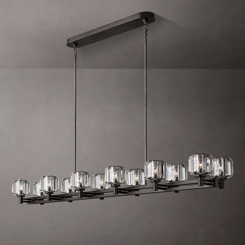 Demera Double Linear Chandelier 72"