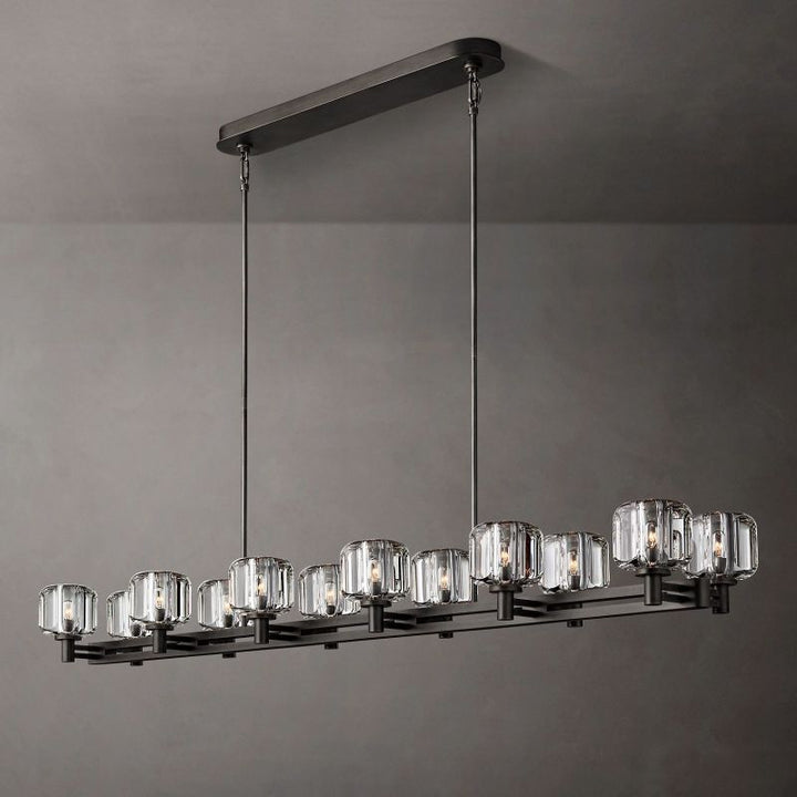 Demera Double Linear Chandelier 72"