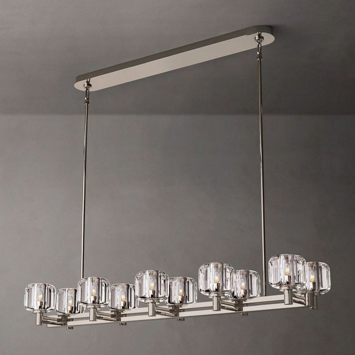 Demera Double Linear Chandelier 54"
