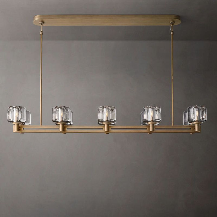 Demera Double Linear Chandelier 54"