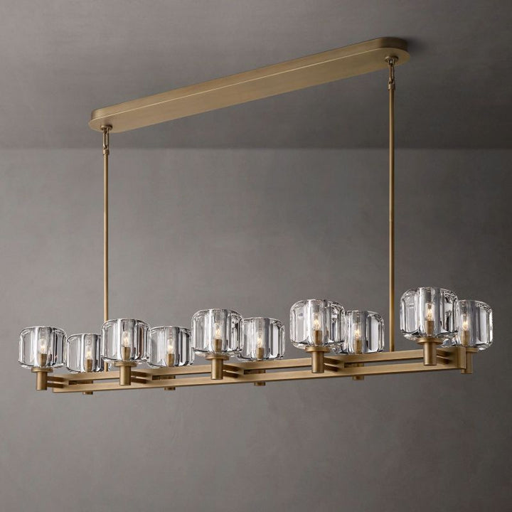 Demera Double Linear Chandelier 54"