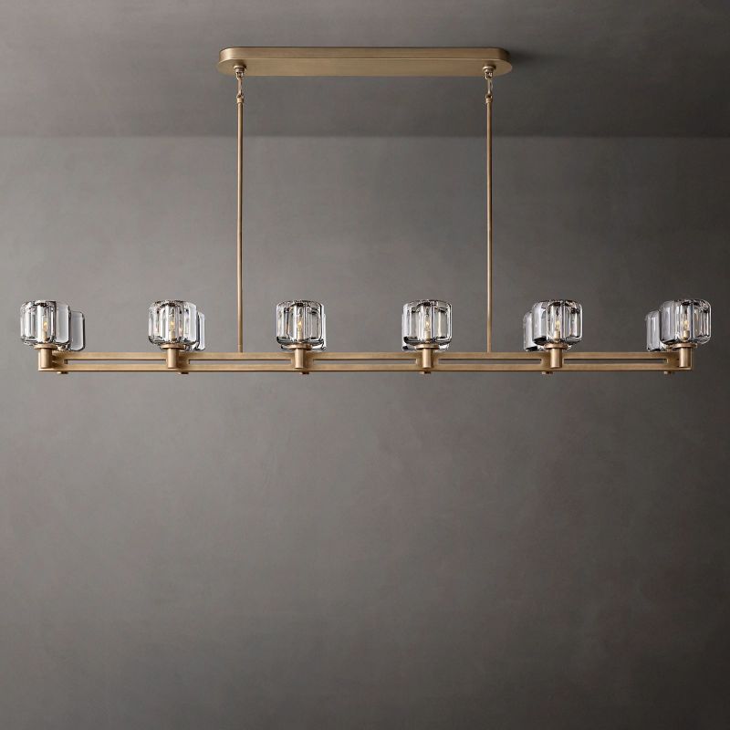 Demera Double Linear Chandelier 72"
