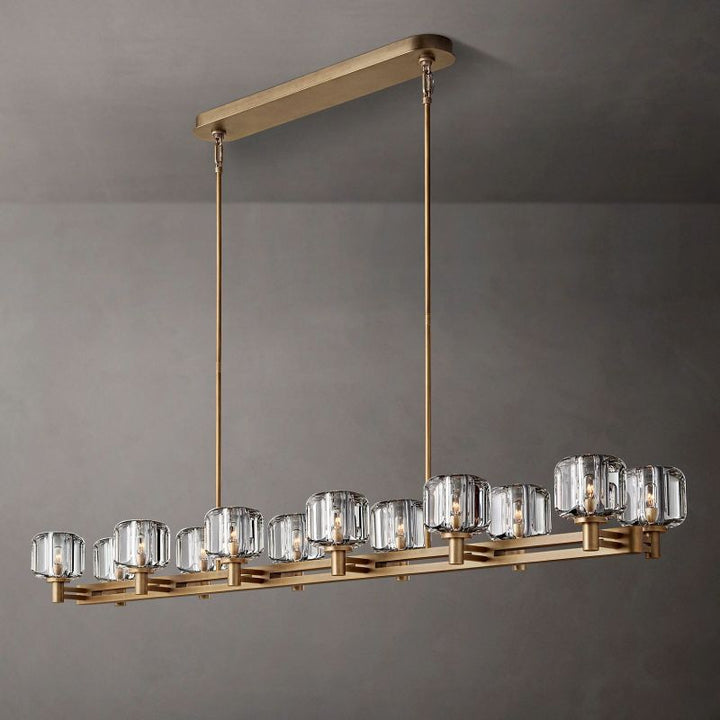 Demera Double Linear Chandelier 72"