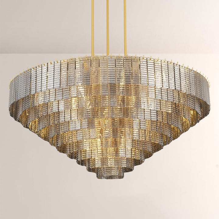 Samurai Smoke Round Chandelier 65''D