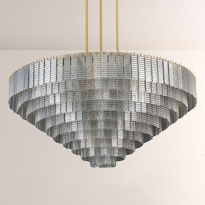 Samurai Smoke Round Chandelier 65''D