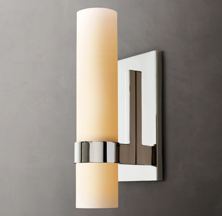 Sisyphus Milk Glass Sconce