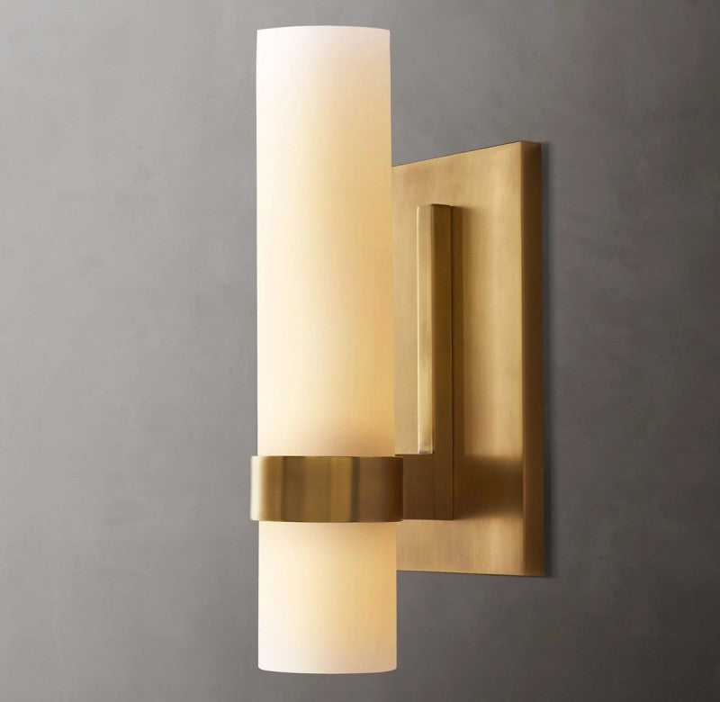 Sisyphus Milk Glass Sconce