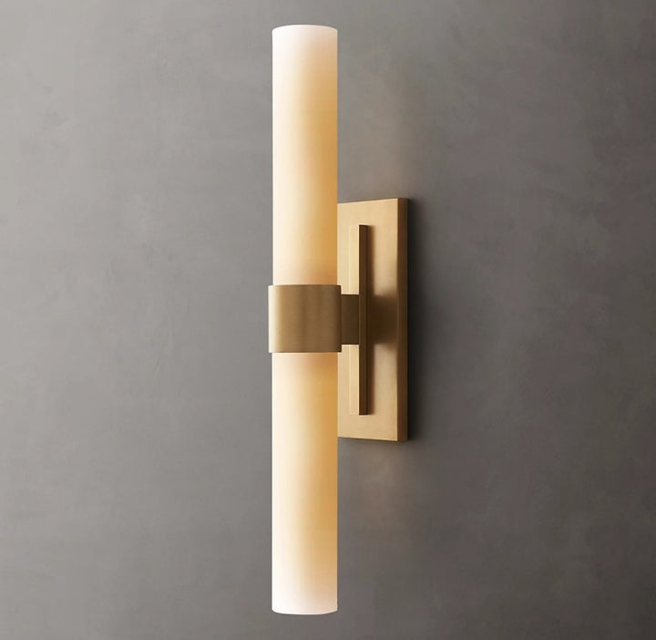 Sisyphus Milk Glass Linear Sconce