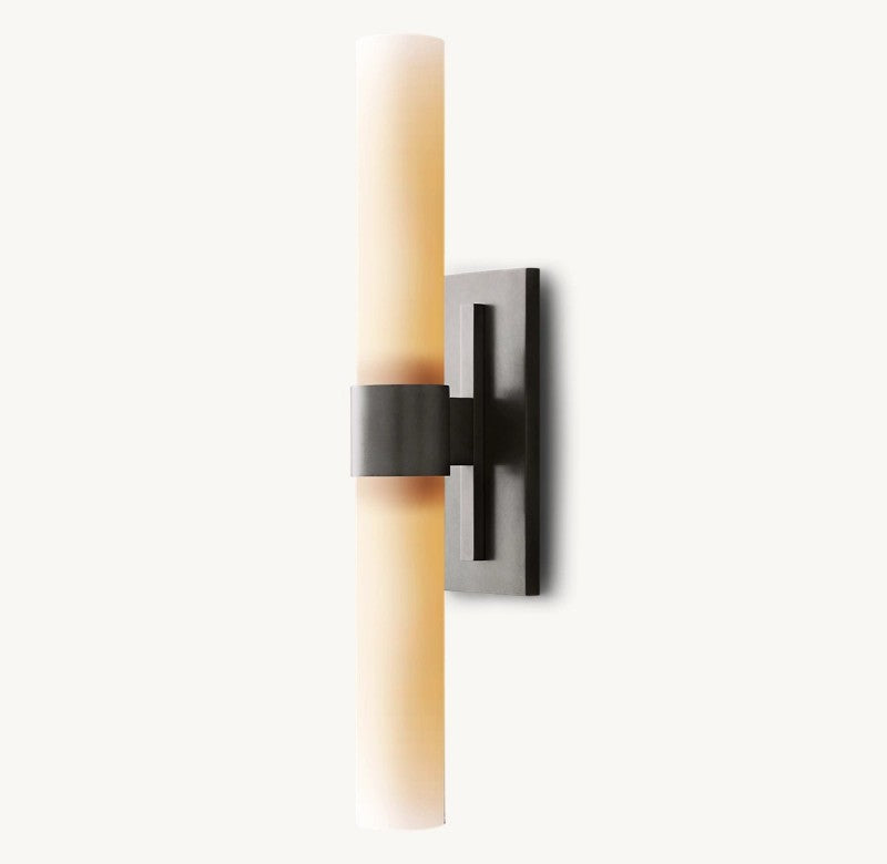 Sisyphus Milk Glass Linear Sconce