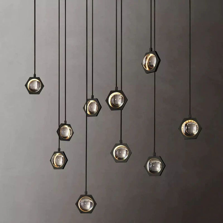 Eclatant Linear Dining Room Chandelier 72"