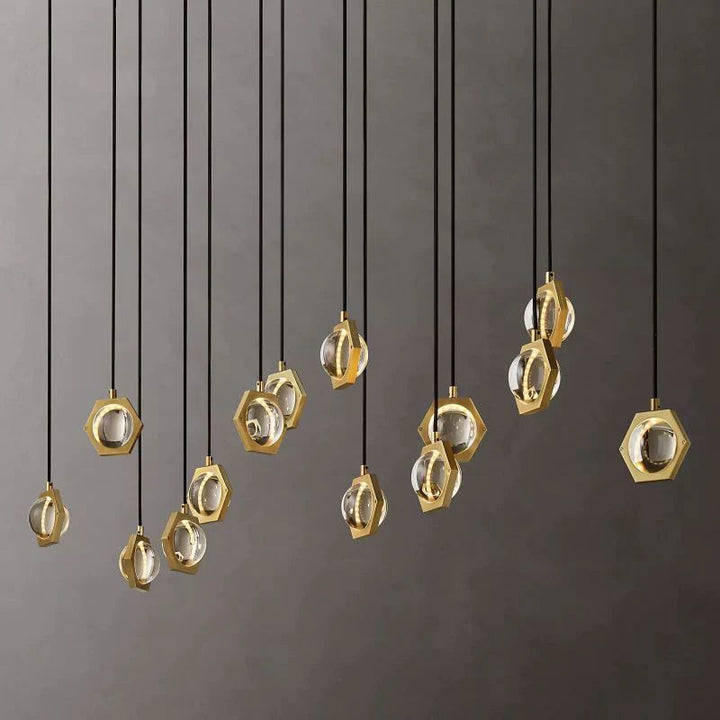 Eclatant Linear Dining Room Chandelier 72"