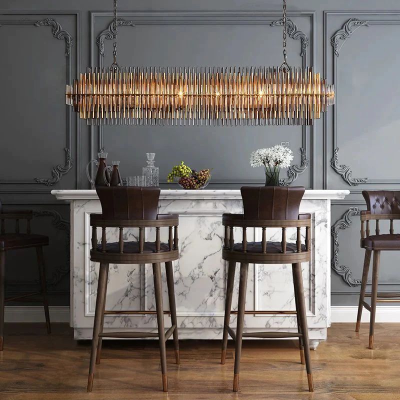 Sturdy Rectangular  Dining Room Chandelier 54"