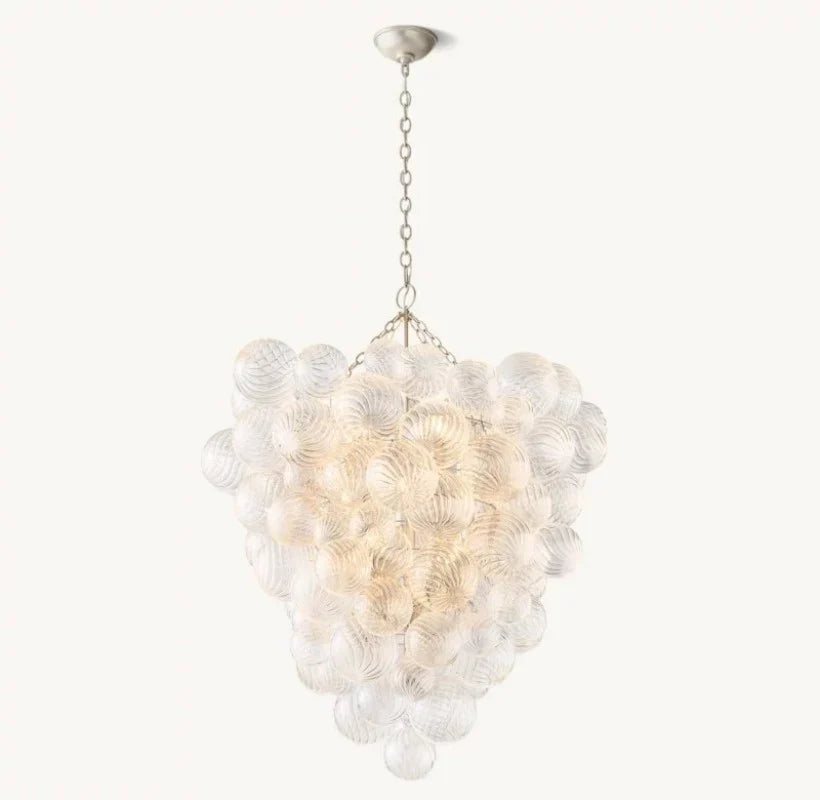 Taluma Grape Glass Ball Chandelier 37"H