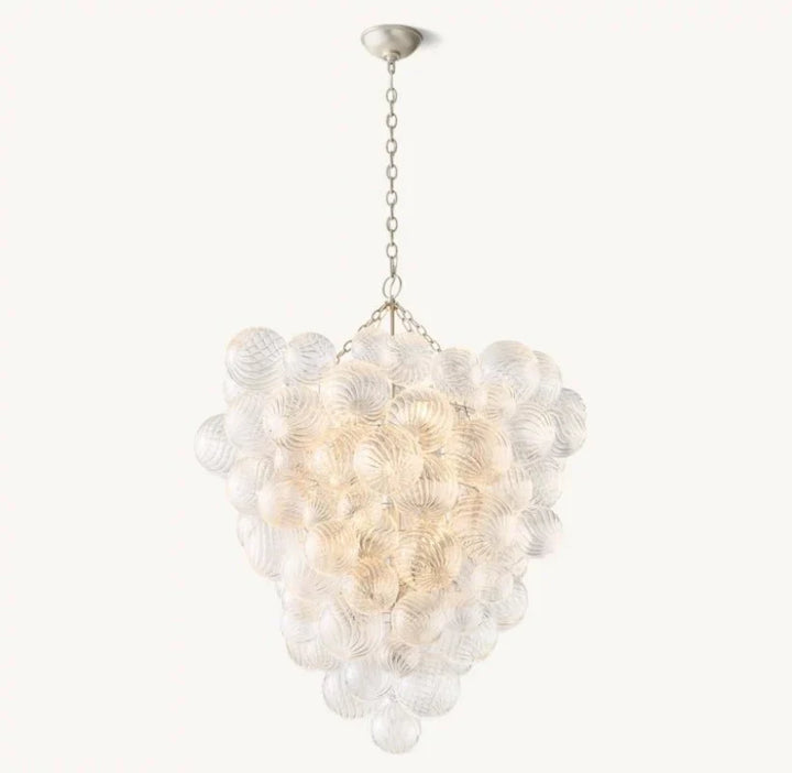 Taluma Grape Glass Ball Chandelier 37"H