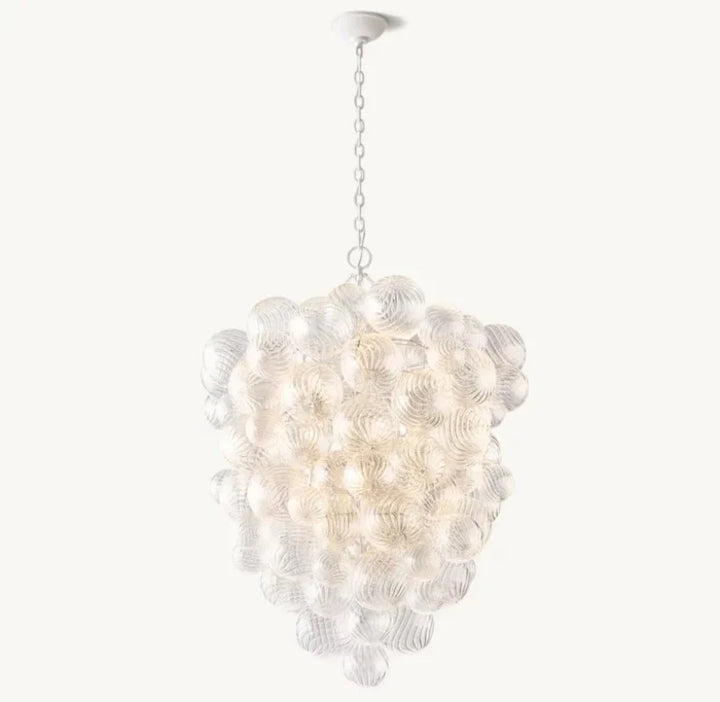 Taluma Grape Glass Ball Chandelier 37"H