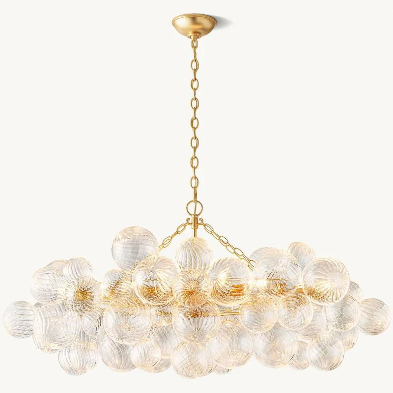 Taluma Linear Glass Ball Chandelier 51 "W