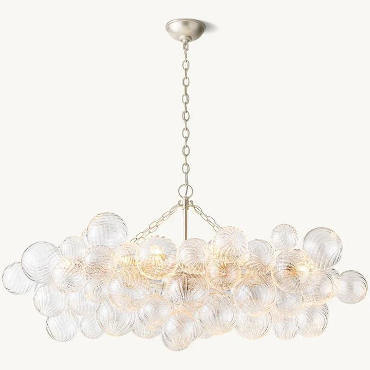 Taluma Linear Glass Ball Chandelier 51 "W