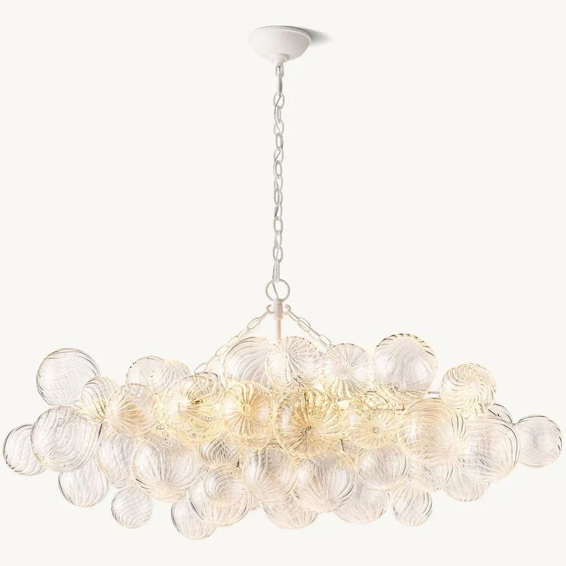 Taluma Linear Glass Ball Chandelier 51 "W