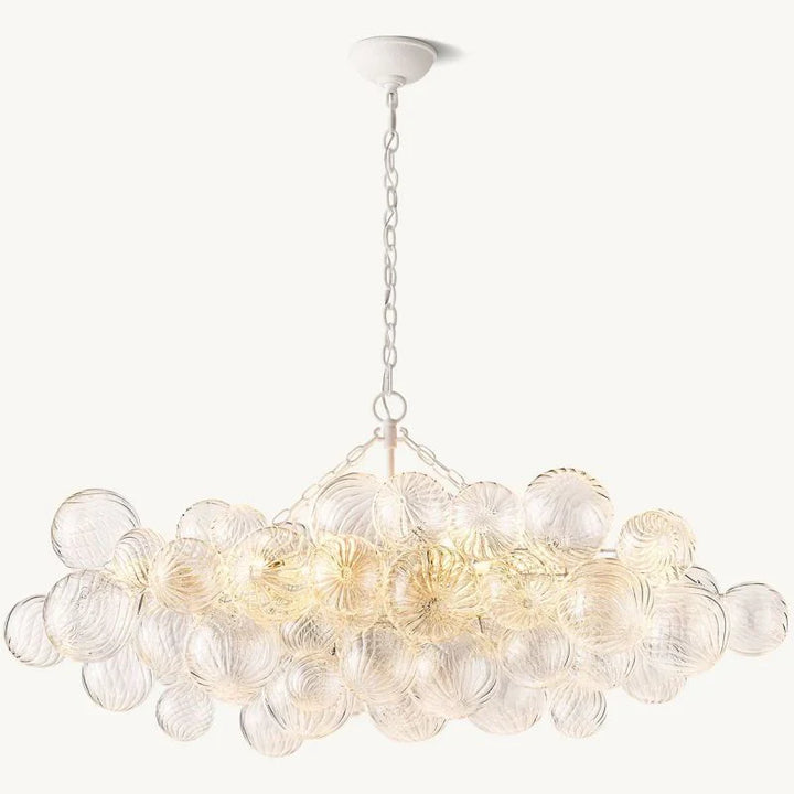 Taluma Linear Glass Ball Chandelier 51 "W