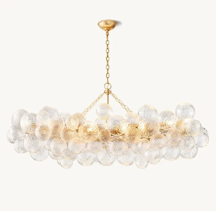 Taluma Linear Glass Ball Chandelier 63 " W