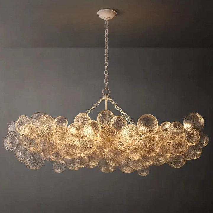 Taluma Linear Glass Ball Chandelier 63 " W