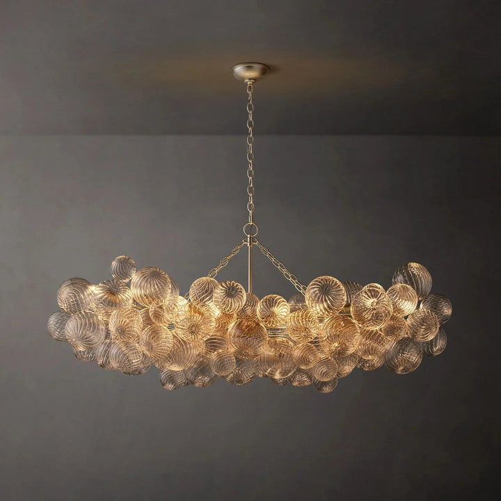 Taluma Linear Glass Ball Chandelier 63 " W