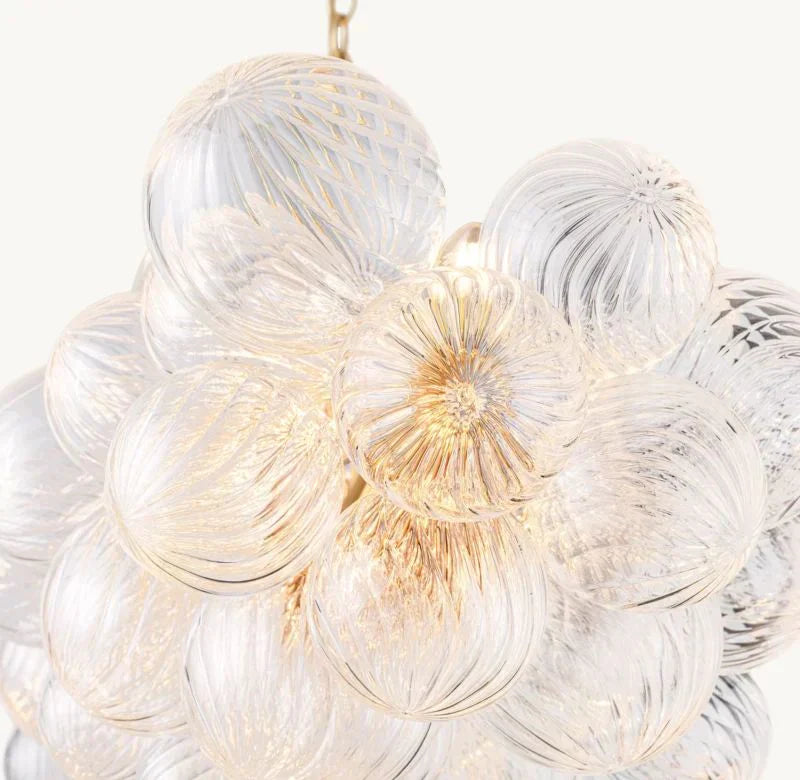 Taluma Linear Glass Ball Chandelier 63 " W