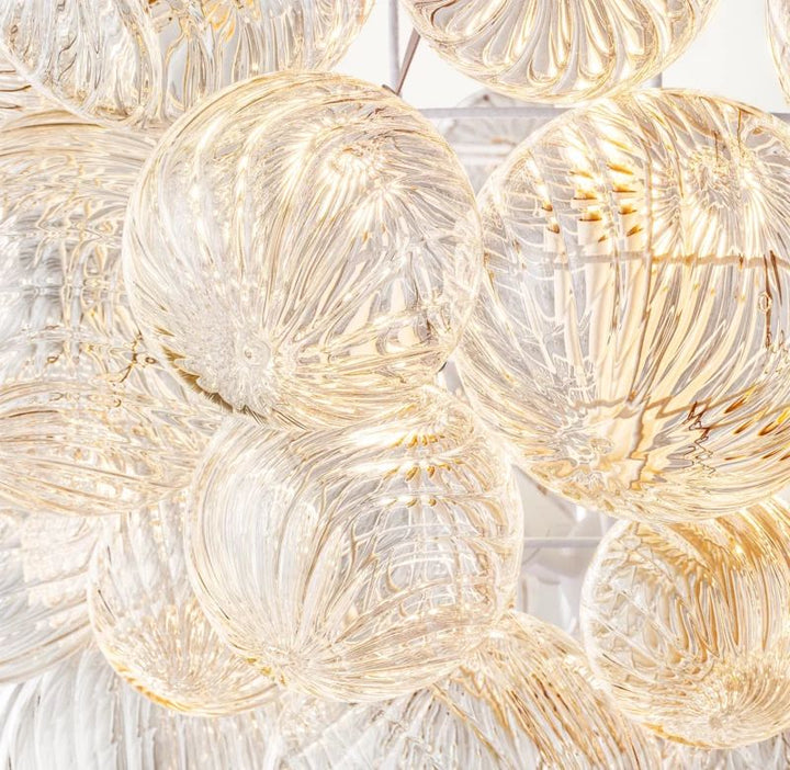 Taluma Linear Glass Ball Chandelier 63 " W