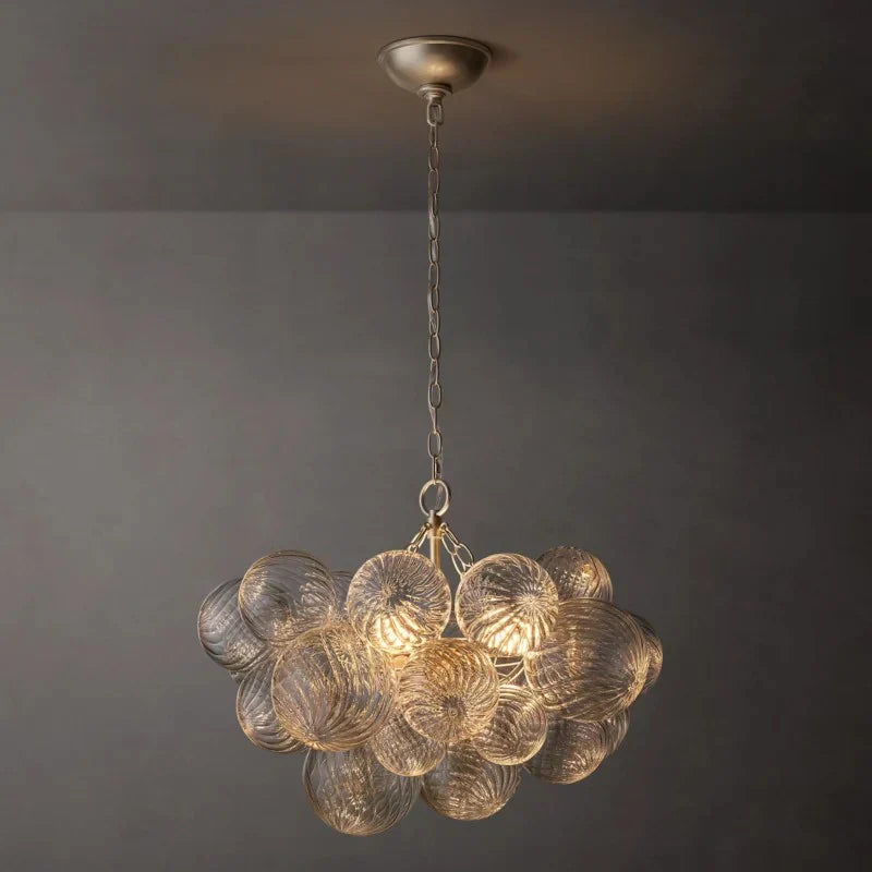 Taluma Round Glass Ball Chandelier 24"D