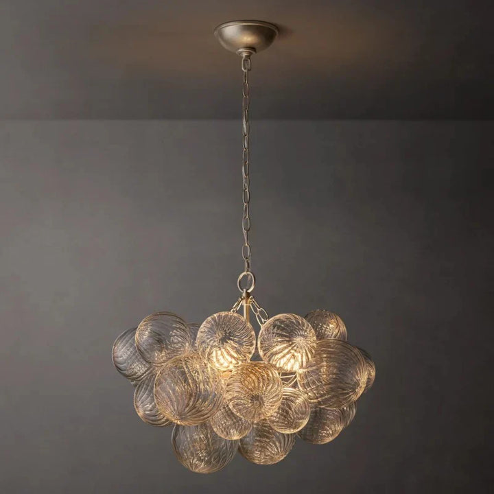 Taluma Round Glass Ball Chandelier 24"D