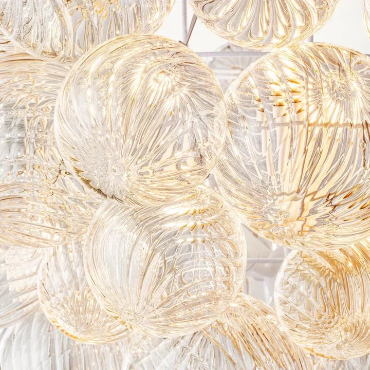 Taluma Round Glass Ball Chandelier 24"D
