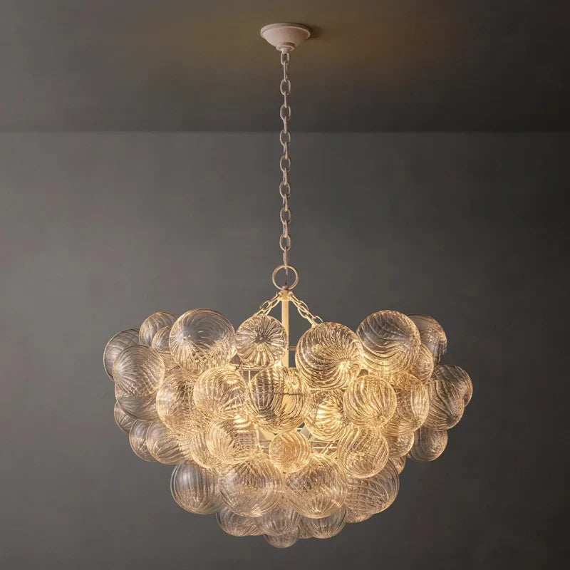 Taluma Round Glass Ball Chandelier 33"D