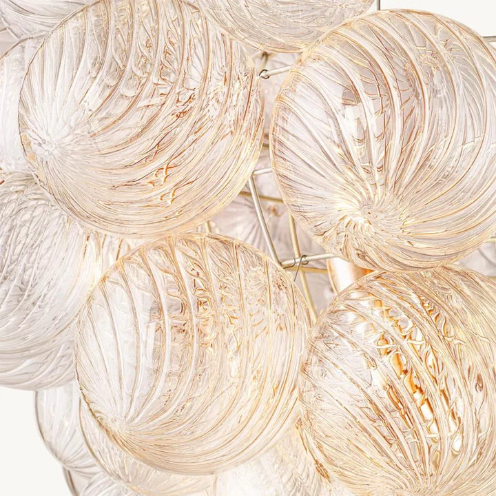 Taluma Round Glass Ball Chandelier 33"D