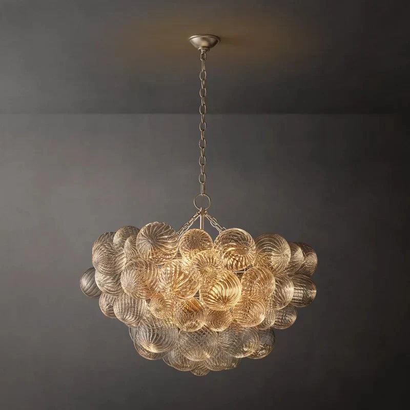 Taluma Round Glass Ball Chandelier 33"D
