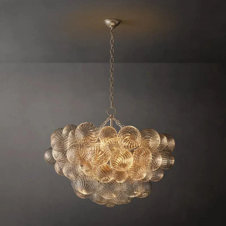 Taluma Round Glass Ball Chandelier 33"D