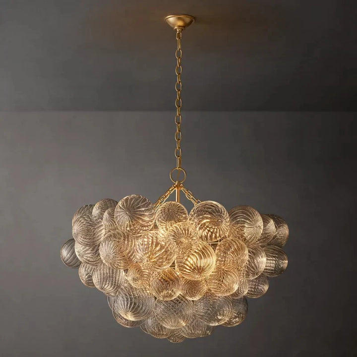 Taluma Round Glass Ball Chandelier 33"D