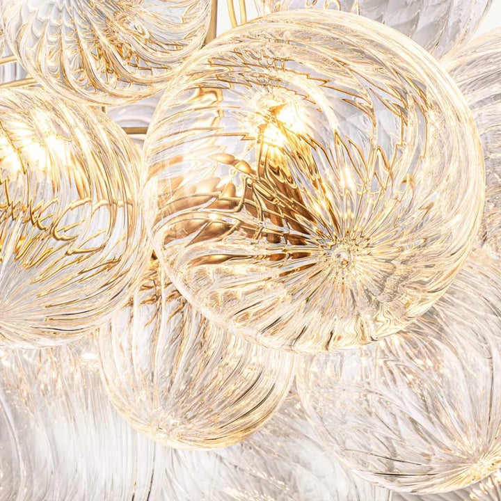 Taluma Round Glass Ball Chandelier 33"D