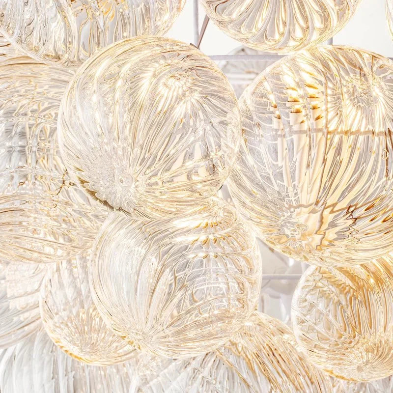 Taluma Round Glass Ball Chandelier 33"D
