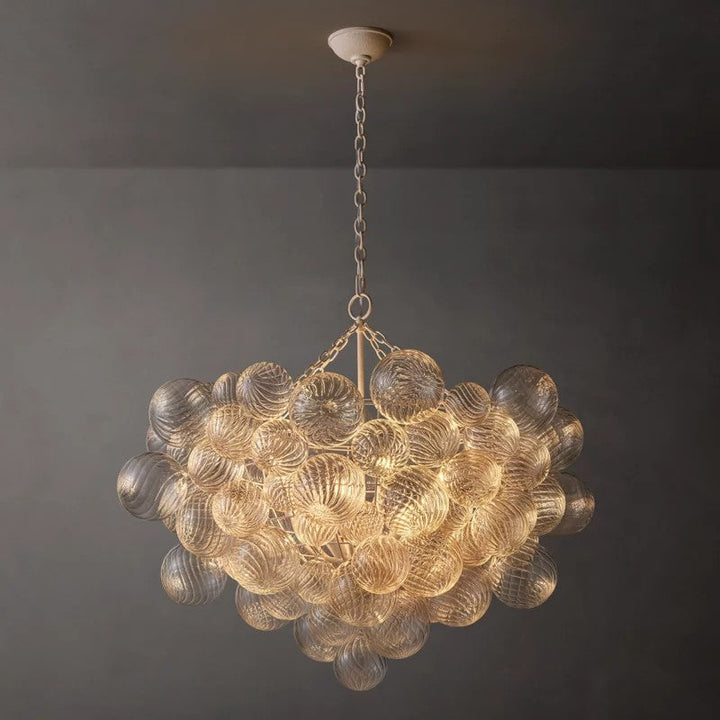 Talia Round Glass Ball Chandelier 38"
