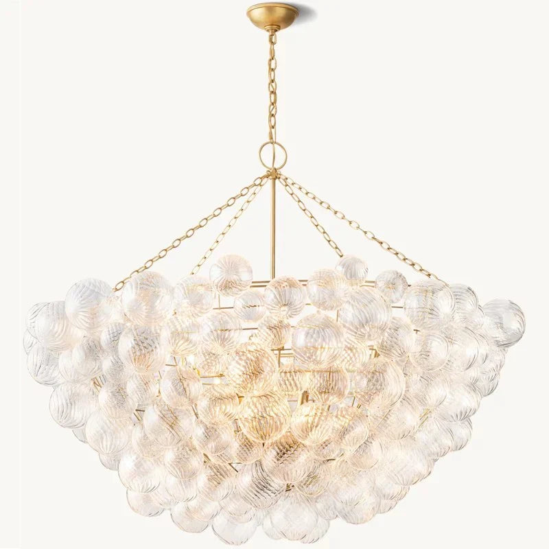 Taluma Round Glass Ball Chandelier 56"D