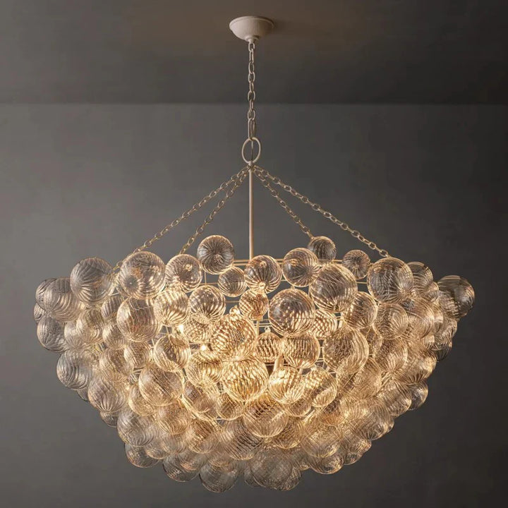 Taluma Round Glass Ball Chandelier 56"D
