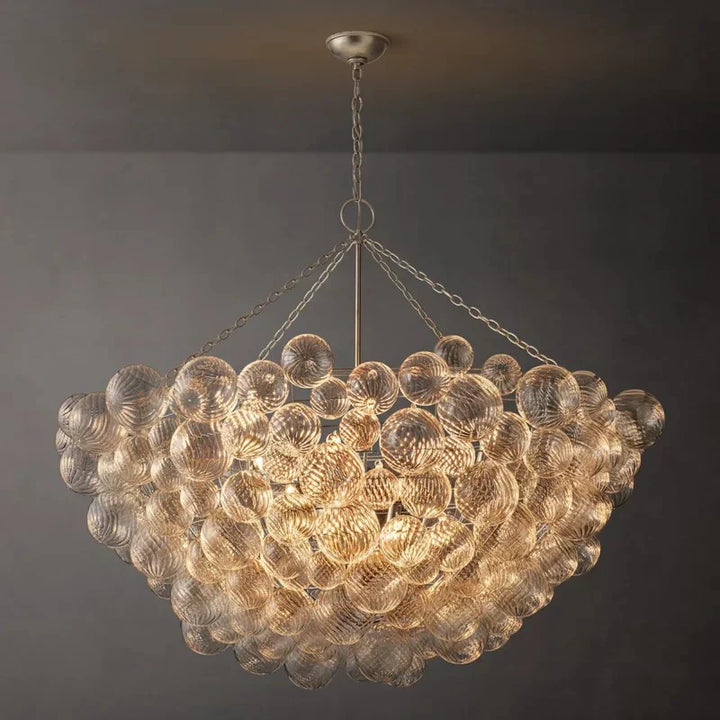 Taluma Round Glass Ball Chandelier 56"D