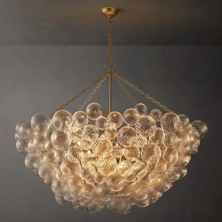 Taluma Round Glass Ball Chandelier 56"D