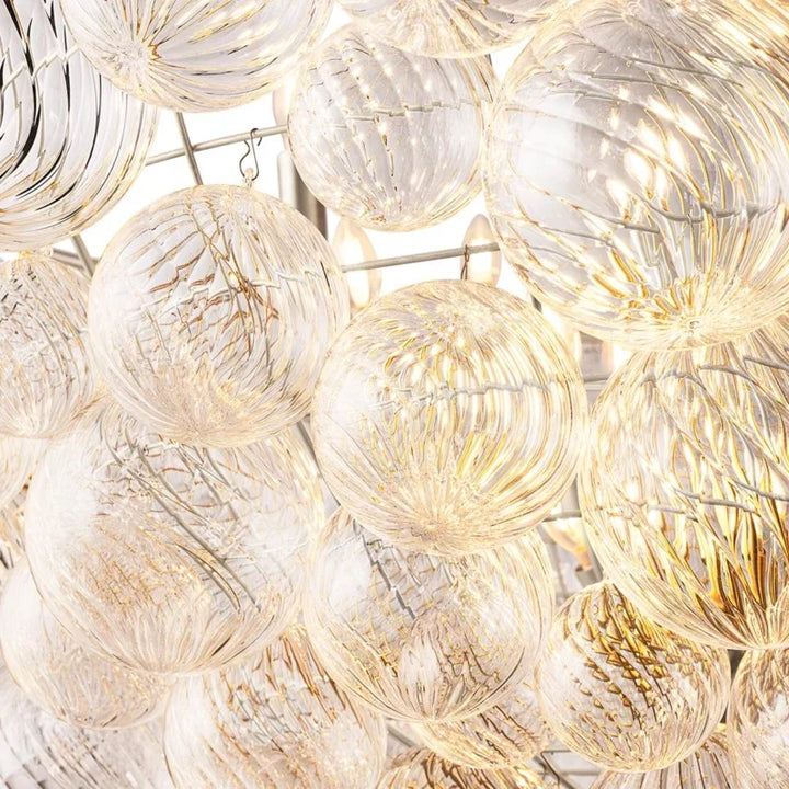 Taluma Round Glass Ball Chandelier 56"D