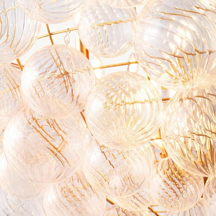 Taluma Round Glass Ball Chandelier 56"D