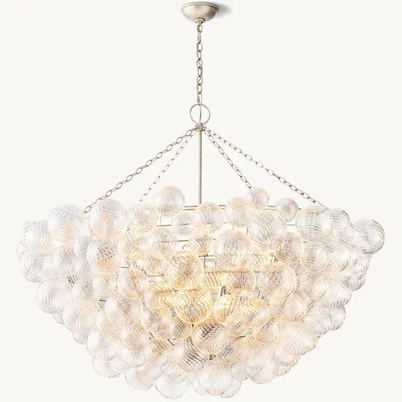 Taluma Round Glass Ball Chandelier 56"D